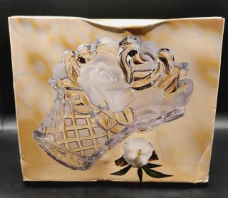 Cesta Flores Cristal Alemán Walther Glas