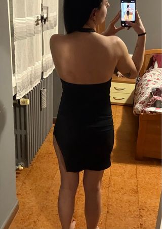 Mini abito con spacco