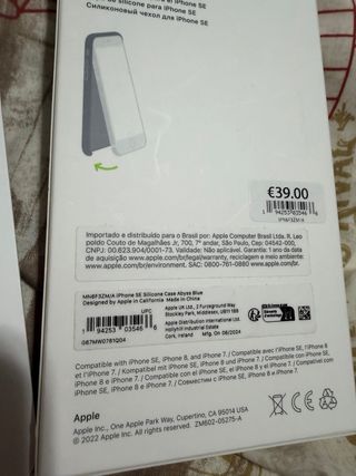 Funda Silicona Apple iPhone SE Azul Marino