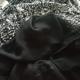 Vestido Shein estampado V com laço