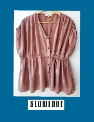 Blusa Slowlove peplum talla XL