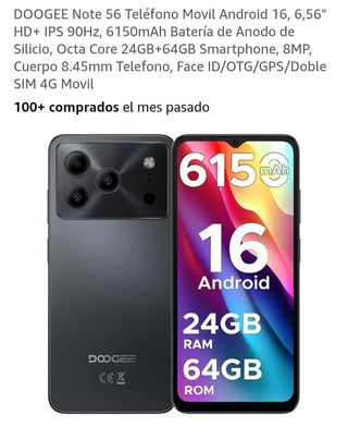 DOOGEE Note 56 Android 16 64GB
