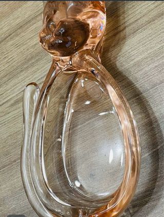 Cenicero Cristal Gato