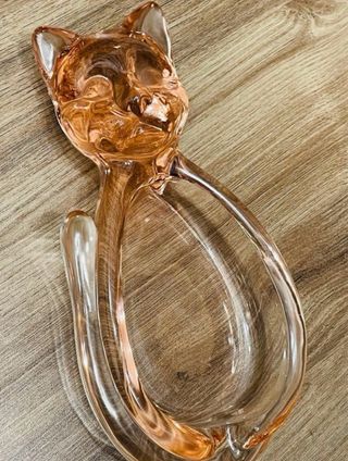 Cenicero Cristal Gato