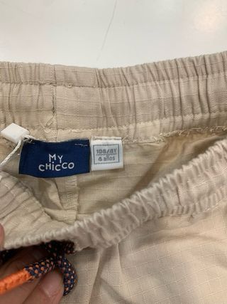 Pantalón corto niño Chicco T.4 beige