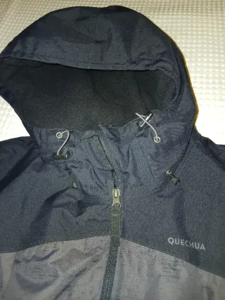 Chaqueta Quechua Mujer Negra/Gris
