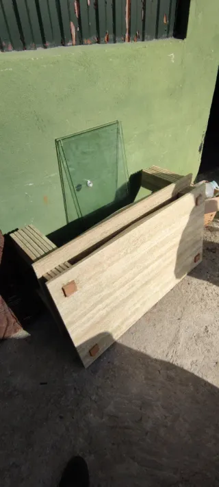 Mesa de centro de mármol para exterior