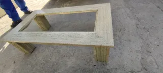 Mesa de centro de mármol para exterior