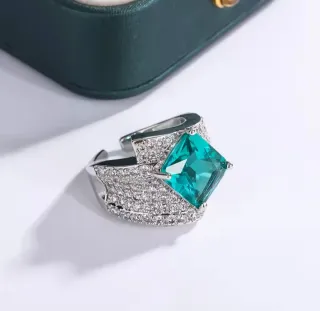 Anillo Lujo  Turquesa