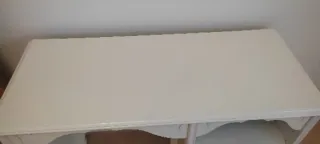 Escritorio juvenil madera lacada blanco con motivo