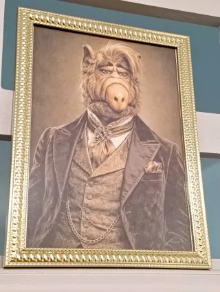 Quadro decorativo Alf o ET teimoso 14,6 x 19,6 cm