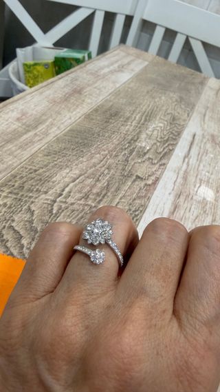 Conjunto Swarovski Anillos y Pendientes