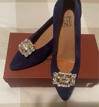 Zapatos salón JONI azul marino T.38
