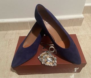 Zapatos salón JONI azul marino T.38