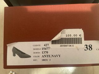 Zapatos salón JONI azul marino T.38