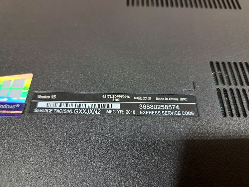Portátil DELL Vostro 15 i5 8250U 8GB 256SSD afbeelding 8