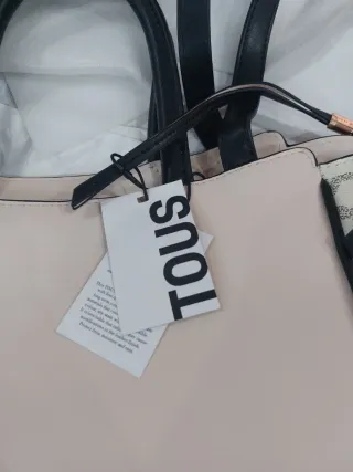 Bolso Tous Negro y Rosa