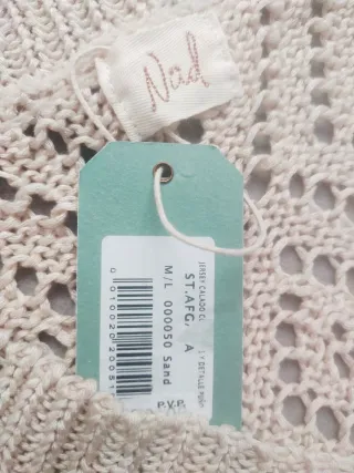 Jersey Nüd Beige Talla M/L Nuevo