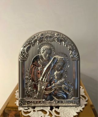 Quadro Sacro Famiglia Argento