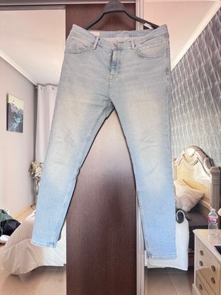 Pantalón vaquero Zara hombre azul claro