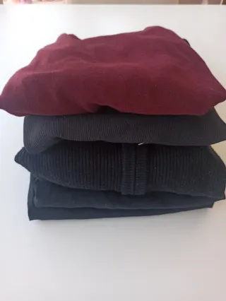 Lote 5 camisetas manga larga chica