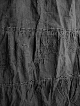 Falda larga boho hippie negra elástica M-XL