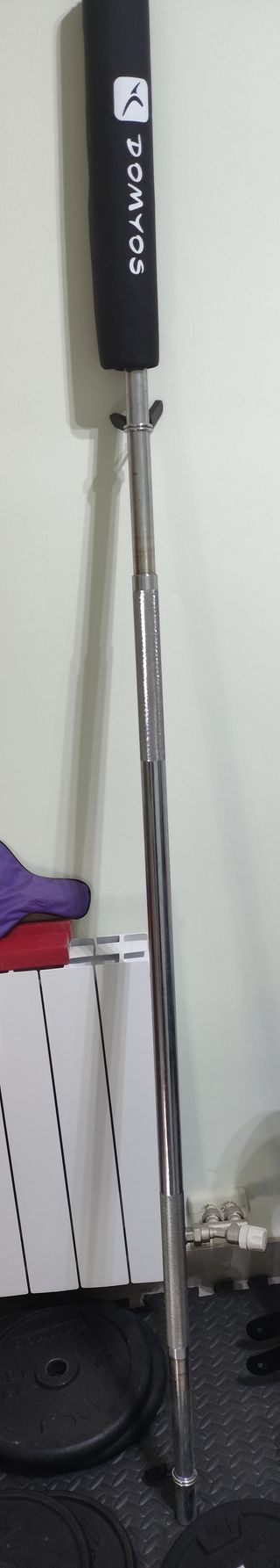 Discos de pesas 5 kg y barra