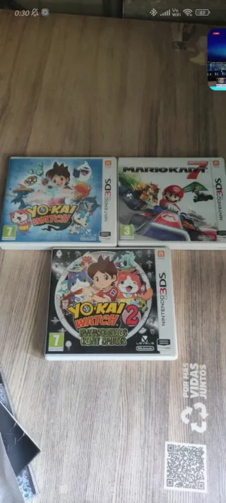 Juegos Nintendo 3DS: Yo-Kai Watch 1 y 2, Mario Kar