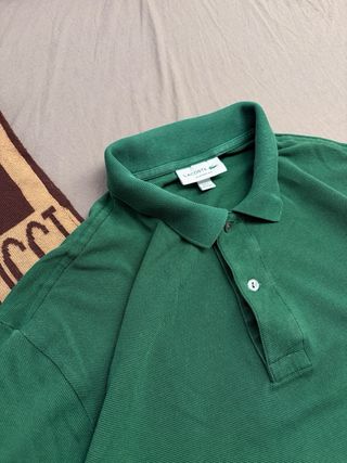 Polo Manga Larga Lacoste Verde Classic Fit