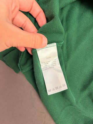 Polo Manga Larga Lacoste Verde Classic Fit