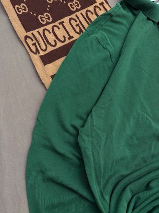 Polo Manga Larga Lacoste Verde Classic Fit