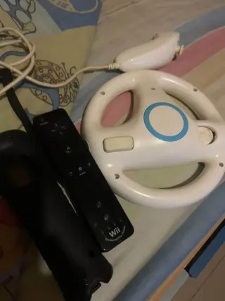 Volante Wii + Mando + Nunchuk