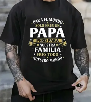 Camiseta Papá Eres Nuestro Mundo