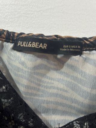 Top tirantes estampado cebra con encaje