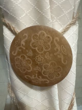 Alzapaños rústicos para cortinas con iman