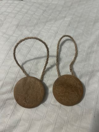 Alzapaños rústicos para cortinas con iman