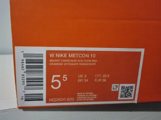 T36 Nike Metcom 10 rojas/naranjas