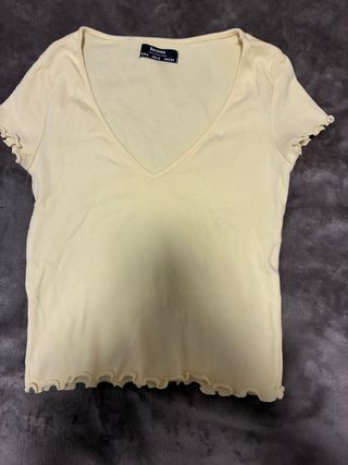 Camiseta amarilla manga corta