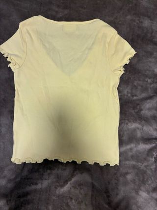 Camiseta amarilla manga corta