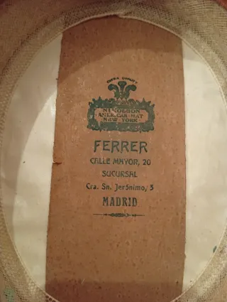 Sombrero Canotier Nikolson New York