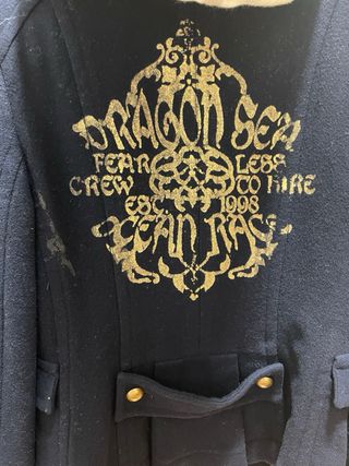 Americana paño Edc by Spirit azul y oro