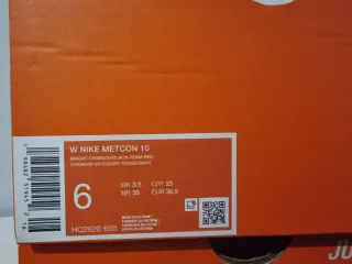 T36,5 Nike Metcom 10 rojas/naranjas