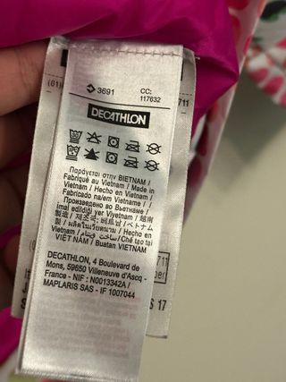 Chaqueta de esquí multicolor