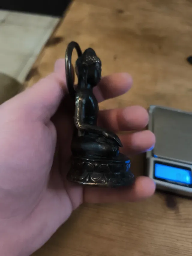 Estatua Buda Bronce Estilo Indonesio