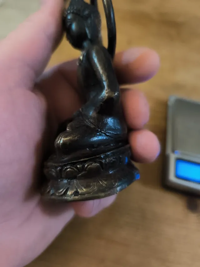 Estatua Buda Bronce Estilo Indonesio