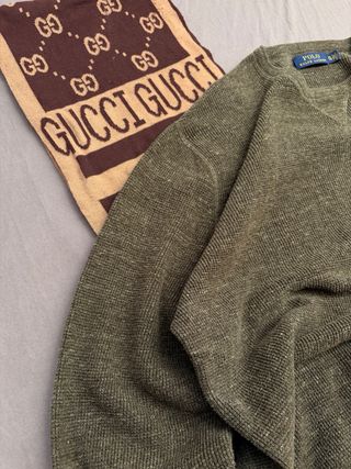 Jersey Cuello Redondo Ralph Lauren Caqui Talla XL