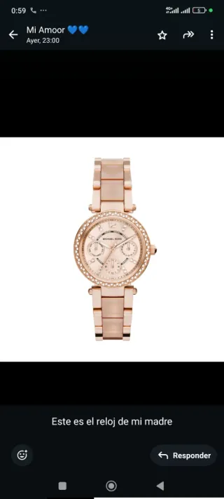Reloj Michael Kors Oro Rosa
