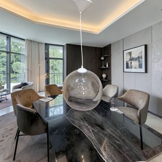 Lámpara Techo BOLA Transparente Nórdica