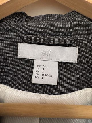 Americana Gris Talla XS