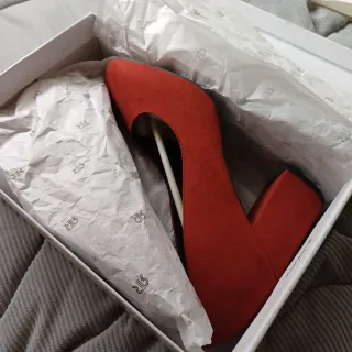 Zapatos de tacón rojos talla 40